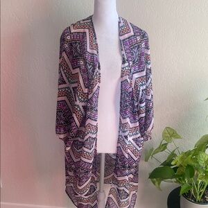 Express Multicolor Geometric Tunic